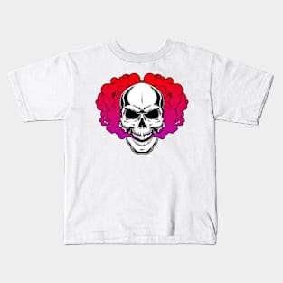 Smoking Skull Kids T-Shirt